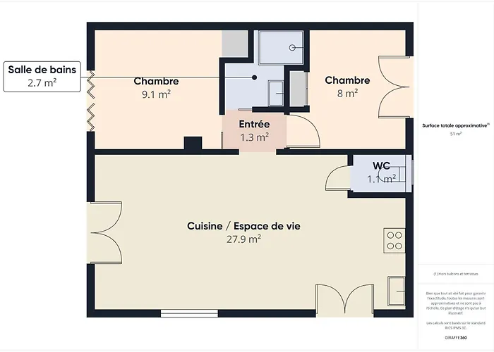 Сasa de vacaciones 200m - Grande Terrasse Pour 4 Personnes *